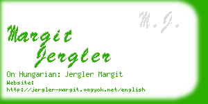 margit jergler business card